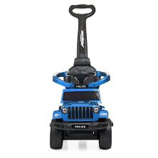 Дитяча каталка толокар штовхач Машинка Bambi 2в1 M 4288S-12 з батьківською ручкою / автопокраска синій**