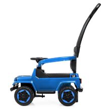 Дитяча каталка толокар штовхач Машинка Bambi 2в1 M 4288S-12 з батьківською ручкою / автопокраска синій**