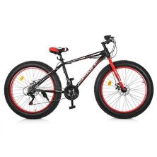 Велосипед Фетбайк EB26POWER 1.0 S26.1 колеса 26 дюймів / SHIMANO / чорно-червоний **