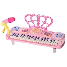 Дитячий синтезатор-піаніно на ніжках 3707A-8A з мікрофоном 37 клавіш MP3. Працює від мережі / 2 кольори**
