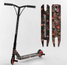 Трюковий двоколісний самокат Best Scooter 48009 з ПЕГАМами HIC-система/алюмінієвий диск і дека