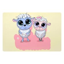 Дитячий стіл зі стільчиком Bambi BSM1-02 Овечки білий**