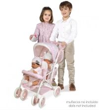 Дитяча коляска прогулянкова для ляльок подвійна Decuevas Niza 90346 висота 72 см