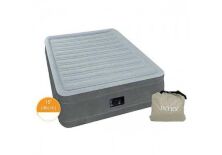 Надувний велюровий матрац ліжко INTEX 67770 з вбудованим насосом**