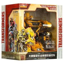 Інтерактивний робот трансформер 757-B006 Бамблбі на радіокеруванні акумулятор світло жовтий