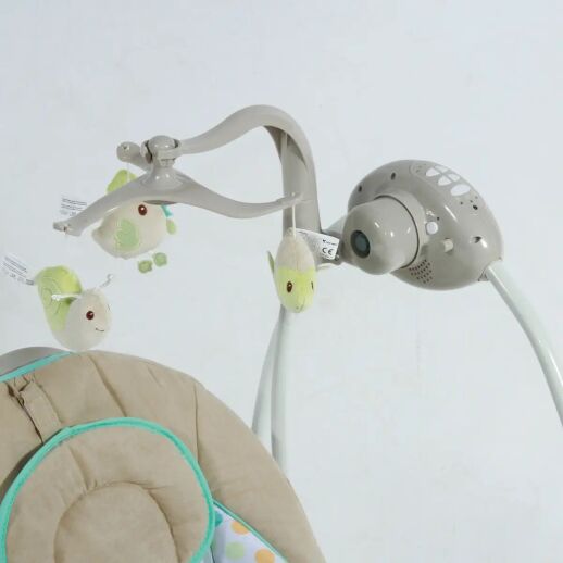 Дитяче крісло-качалка шезлонг-гойдалки Lorelli (Bertoni) Tango Grey сіра