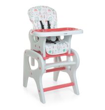 Стільчик для годування BAMBI M 0816 Трансформер зі столиком Flowers Pink рожевий**