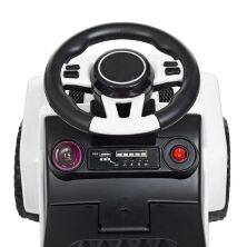 Дитяча каталка толокар штовхач Машинка Bambi 2в1 M 4288-1 з батьківською ручкою / колір білий**