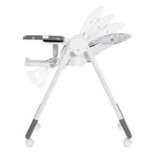 Дитячий складаний стільчик для годування BAMBI M 5673-11 чохол екокожа/сірий