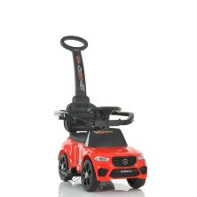 Дитяча каталка-толокар-електромобіль 2в1 M 4855 LR-3 світлові та звукові ефекти MP3/USB Червоний