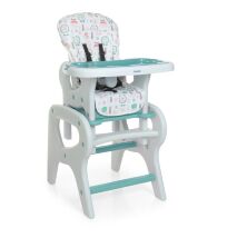 Стільчик для годування BAMBI M 0816 Трансформер з столикомFlowers Mint м'ятний**
