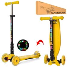 Дитячий складаний триколісний самокат iTrike JR3-003-1-Y MAXI / колір жовтий**