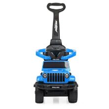 Дитяча каталка толокар штовхач Машинка Bambi 2в1 M 4288-12 з батьківською ручкою / колір блакитний**