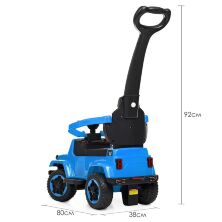 Дитяча каталка толокар штовхач Машинка Bambi 2в1 M 4288-12 з батьківською ручкою / колір блакитний**