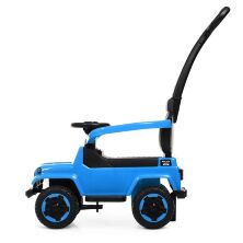 Дитяча каталка толокар штовхач Машинка Bambi 2в1 M 4288-12 з батьківською ручкою / колір блакитний**