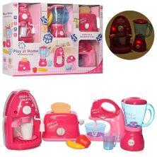 Дитячий ігровий набір Побутової техніки QF2575P Міксер Блендер Кавоварка, Тостер**
