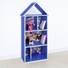 Будиночок стелаж полку Дитяча дерев'яна для іграшок і книг H 2020-22-2 "Щенячий патруль" синя для хлопчика**