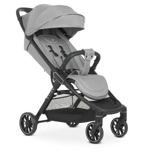 Коляска прогулочная El Camino ME 1084 ORION Silver з чохлом на ніжки / сіра**