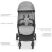 Коляска прогулочная El Camino ME 1084 ORION Silver з чохлом на ніжки / сіра**