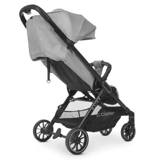 Коляска прогулочная El Camino ME 1084 ORION Silver з чохлом на ніжки / сіра**