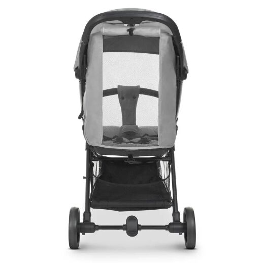 Коляска прогулочная El Camino ME 1084 ORION Silver з чохлом на ніжки / сіра**