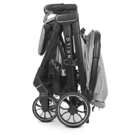 Коляска прогулочная El Camino ME 1084 ORION Silver з чохлом на ніжки / сіра**