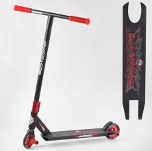 Трюковий двоколісний самокат Best Scooter 76585 "Burning" з ПЕГАМ/HIC-система/червоний