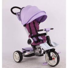 Дитячий велосипед триколісний складаний Crosser MODI T-600 ROSA алюмінієвий з поворотним сидінням фіолетовий