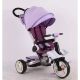 Дитячий велосипед триколісний складаний Crosser MODI T-600 ROSA алюмінієвий з поворотним сидінням фіолетовий