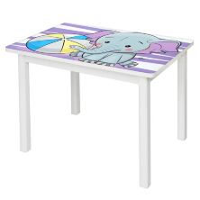 Дитячий стіл зі стільчиком Bambi BSM1-05 Слоник білий**