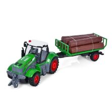 Трактор 20см на р/к з причепом 20см на радіо-керуванні M 5013 на акумуляторі / світлові ефекти