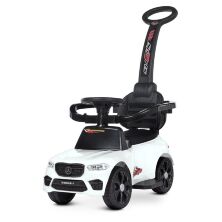 Дитяча каталка-толокар-електромобіль 2в1 M 4855 LR-1 світлові та звукові ефекти MP3/USB Білий