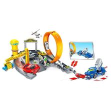 Іграшковий гоночний автотрек P876-A з транспортом на запуск кран