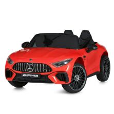 Дитячий електромобіль Машина M 5098EBLR-3 Mercedes SL 63 двомісний, м'яке сидіння, 4 мотори / червоний