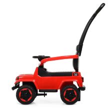 Дитяча каталка толокар штовхач Машинка Bambi 2в1 M 4288-3 з батьківською ручкою / колір червоний**