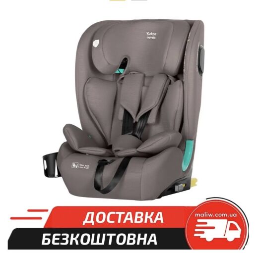 Дитяче автокрісло з підсклянником Carrello Yukon CRL-15808 Sandstone Beige i-Size 76-150см ISOFIX бежеве