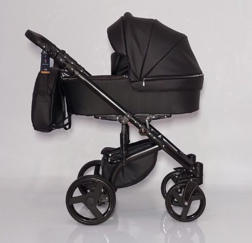 Коляска дитяча універсальна "ALMONDO" екошкіра всесезонна коляска, з модульною системою 2в1