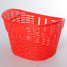 Кошик на велосипед AS1908 для коліс 12-16 дюймів пластик червона