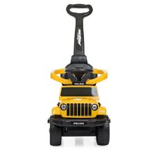 Дитяча каталка толокар штовхач Машинка Bambi 2в1 M 4288-6 з батьківською ручкою / колір жовтий**