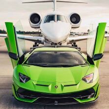 Дитячий одномісний електромобіль Lamborghini M 6026EBLR-5(24V) шкіряне сидіння зелений