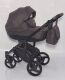 Универсальная детская коляска трансформер 2 в 1 Bellini текстиль коричневая