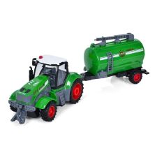 Трактор 20см на р/к з причепом 20см на радіо-керуванні LIMO TOY M 5015 на акумуляторі / світлові ефекти