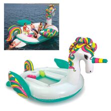 Пліт надувний з підстаканниками BESTWAY Єдиноріг 43228