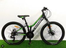 Спортивний гірський велосипед Crosser Levin 26 дюймів чорно-червоний