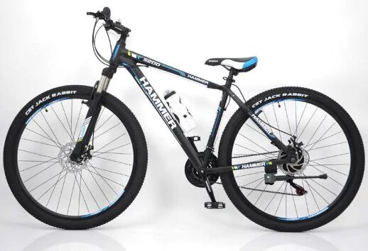 Велосипед гірський спортивний S200 HAMMER колеса 29 дюймів рама алюміній чорно-синій