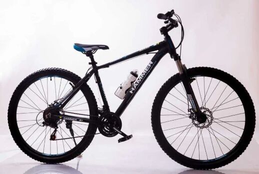 Велосипед гірський спортивний S200 HAMMER колеса 29 дюймів рама алюміній чорно-синій