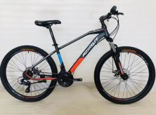 Дорослий спортивний гірський велосипед AZIMUT GEMINI колеса 29 дюймів GFRD / SHIMANO / рама 17"/ чорно-червоний