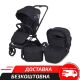 Коляска універсальна c люлькою і прогулянковим блоком EL CAMINO ME 1091-B PERSONA Black Art чорна