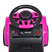 Дитяча каталка толокар штовхач Машинка Bambi 2в1 M 4288-8 з батьківською ручкою / колір рожевий**