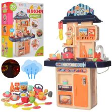 Дитячий ігровий набір інтерактивна кухня велика LIMO TOY 16854A плита, духовка миття посуд звук, світло**